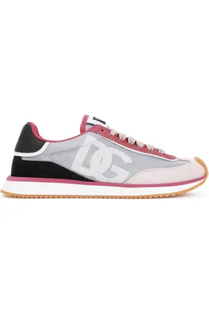 Dolce & Gabbana Sko, Dame, Grå, 36 1/2 EU, Polyester, Grå Pink Sneakers