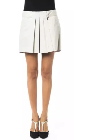 Byblos Nederdel, Dame, Grå, XS, Bomuld, Tulip Short Skirt i Grå