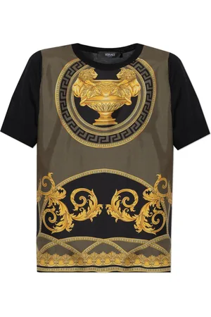 VERSACE Top, Dame, Sort, 3XS, Uld, Trykt Top
