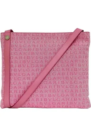 Bvlgari Pre-owned, Dame, Lyserød, ONE SIZE, Uld, Pre-owned Canvas skuldertasker