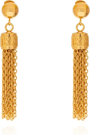 Moschino Tilbehør, Dame, Gul, ONE SIZE, Uld, Hængende Clips
