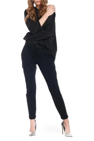 Masons Bukser, Dame, Sort, 2XS, Curvy Fit Cargo Bukser