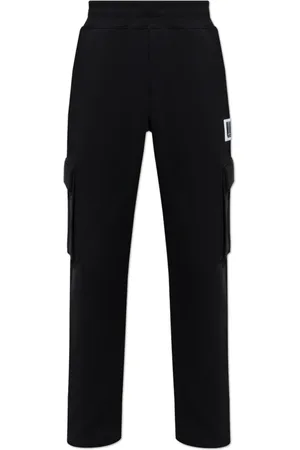 Moschino Bukser, Herre, Sort, XL, Bomuld, Sweatpants med lap