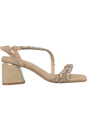 Alma en Pena Sko, Dame, , 37 EU, Læder, Firkantet tå rhinestone rem sandal