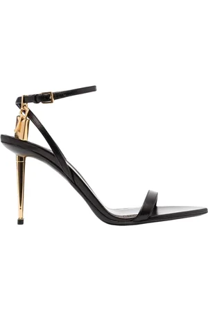 Tom Ford Sko, Dame, Sort, 36 EU, Uld, Sort Padlock Sandaler
