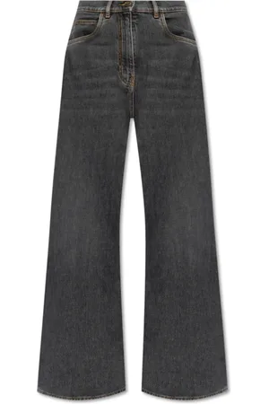 Etro Jeans, Dame, Grå, W27, Bomuld, Straight Leg Jeans
