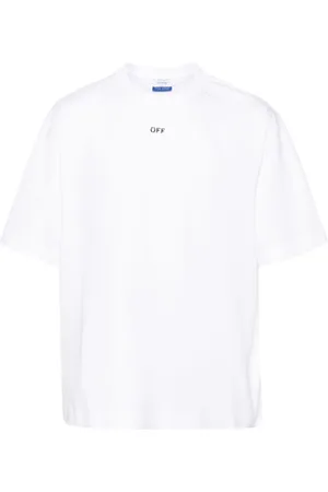 OFF-WHITE Top, Herre, Hvid, S, Bomuld, Grafisk Print T-shirts og Polos