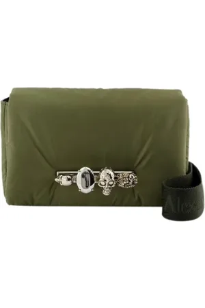 Alexander McQueen Taske, Herre, Grøn, ONE SIZE, Uld, nylon skuldertasker