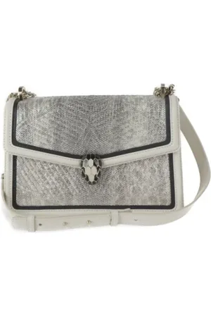 Bvlgari Pre-owned, Dame, Grå, ONE SIZE, Uld, Pre-owned Stof skuldertasker