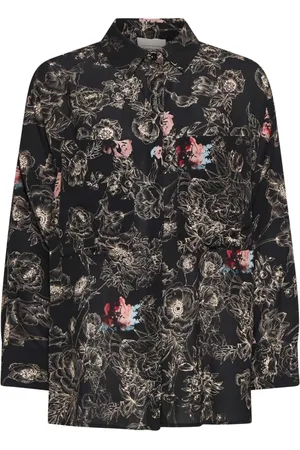 SEMICOUTURE Bluser & Skjorter, Dame, Flerfarvet, M, Uld, Tiffany Skjorte Kollektion