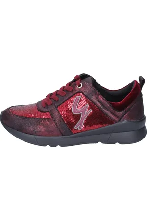 Gattinoni Sko, Dame, Rød, 36 EU, Sequin Damesneakers