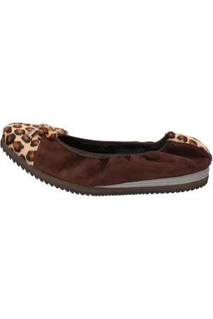 Calpierre Sko, Dame, Brun, 36 EU, Suede, Suede Ballet Flats til Kvinder