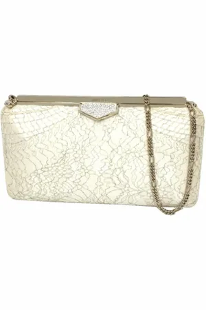 Jimmy Choo Pre-owned, Dame, , ONE SIZE, Uld, Pre-owned Stof skuldertasker