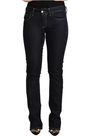 Gianfranco Ferré Jeans, Dame, Sort, W29, Bomuld, Sorte Skinny Jeans med Lav Talje