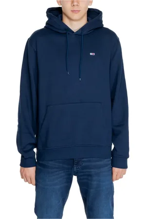 Tommy Hilfiger Sweathshirts & Hoodies, Herre, Blå, 2XL, Bomuld, Blå Hættetrøje Mænd Efterår/Vinter