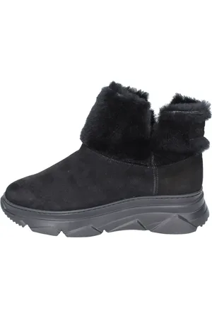 Stokton Sko, Dame, Sort, 37 EU, Suede, Suede Ankelstøvler til kvinder