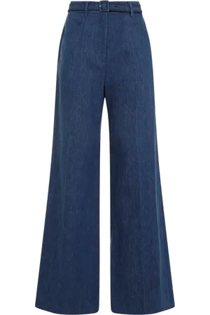 GABRIELA HEARST Bukser, Dame, Blå, S, Denim, Flared Denim Blå Bukser
