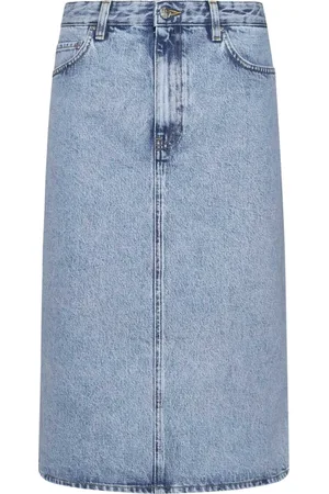 Totême Nederdel, Dame, Blå, S, Tyl, Elegant Skirt Styles