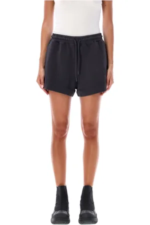 Ganni Shorts, Dame, Sort, M, Bomuld, Let Isoli Elastiske Shorts Phantom Aw24