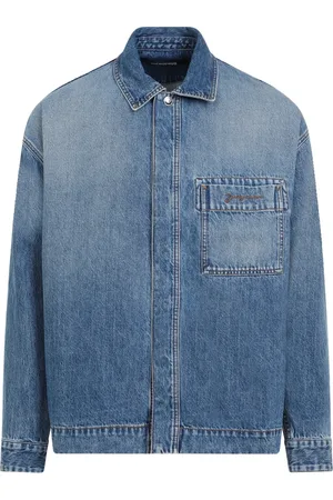 Jacquemus Skjorte, Herre, Blå, M, Bomuld, Blå Bomuldsskjorte Moderne Stil