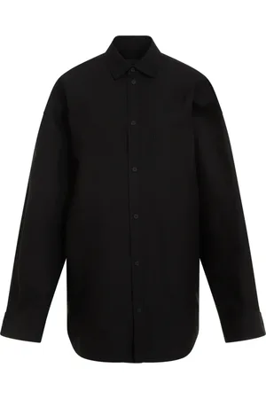 Balenciaga Skjorte, Dame, Sort, XS, Bomuld, Sort Bomuldsskjorte Elegant Stil