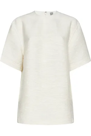 Totême Top, Dame, Hvid, 2XS, Hvide T-shirts og Polos