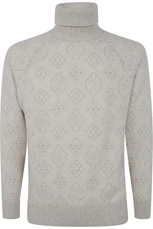 Brunello Cucinelli Strik, Herre, , L, Bomuld, Panama Turtleneck Sweater