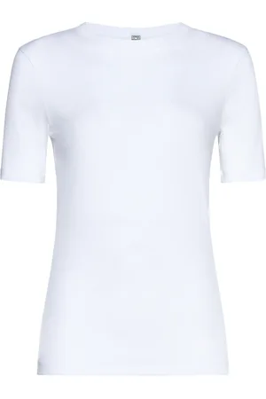 Totême Top, Dame, Hvid, XS, Bomuld, Hvide T-shirts og Polos