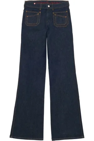 Inès de la Fressange Jeans, Dame, Blå, W25, Denim, Rick Denim Navy Jeans