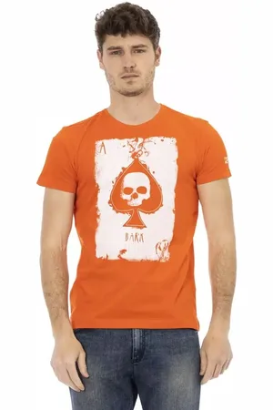 Trussardi Top, Herre, , M, Bomuld, Elegant Kortærmet T-shirt