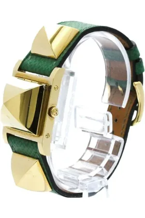 Hermès Pre-owned, Dame, Hvid, ONE SIZE, Tyl, Pre-owned Rustfrit stal watches