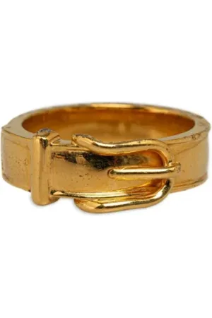 Hermès Pre-owned, Dame, Gul, ONE SIZE, Tyl, Pre-owned Metal trklaeder