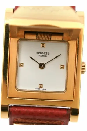 Hermès Pre-owned, Dame, Gul, ONE SIZE, Uld, Pre-owned Rustfrit stal watches