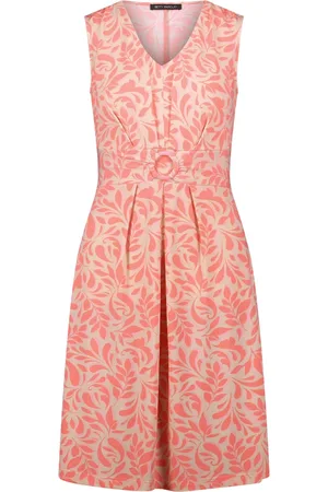 Betty Barclay Kjole, Dame, , 3XL, Polyester, Stribet ærmeløs kjole