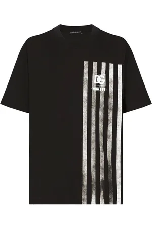 Dolce & Gabbana Top, Herre, Blå, M, Uld, Stilfuld T-shirt med unikt design