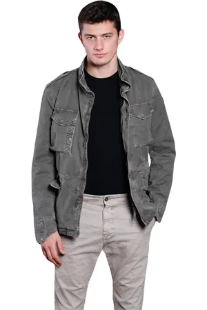 Masons Jakke, Herre, Grøn, M, Bomuld, Camouflage Field Jacket Slim Fit