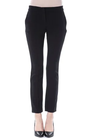 Byblos Bukser, Dame, Sort, 2XS, Skinny Side Zip Bukser