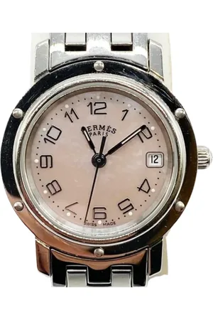 Hermès Pre-owned, Dame, Lyserød, ONE SIZE, Tyl, Pre-owned Rustfrit stal watches