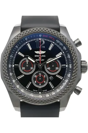 Breitling Pre-owned Pre-owned, Herre, Blå, ONE SIZE, Tyl, Pre-owned Rustfrit stal watches