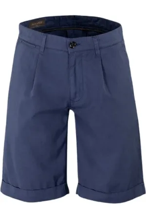 MOORER Shorts, Herre, Blå, 2XL, Bomuld, Luksus Sea Island Cotton Shorts