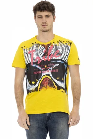 Trussardi Top, Herre, Gul, M, Kortærmet Rund Hals T-shirt