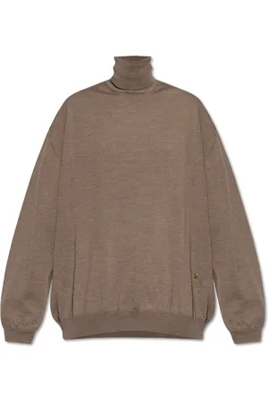 Moschino Strik, Dame, Brun, S, Uld, Uld turtleneck