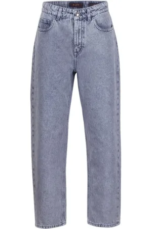 MOORER Jeans, Dame, Blå, W27, Denim, Indigo Denim Fem-lommebukser