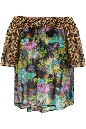 Roberto Cavalli Bluser & Skjorter, Dame, Flerfarvet, 2XS, Uld, Blouses