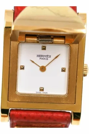 Hermès Pre-owned, Dame, Gul, ONE SIZE, Uld, Pre-owned Metal watches