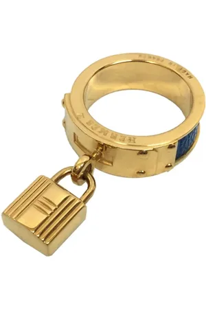 Hermès Pre-owned, Dame, Gul, ONE SIZE, Uld, Pre-owned Metal trklaeder