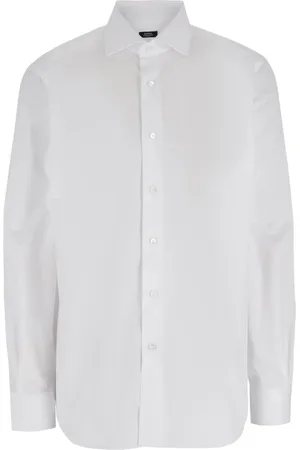 BARBA Skjorte, Herre, Hvid, 3XL, Uld, Stilfulde Neck Shirt Kollektion