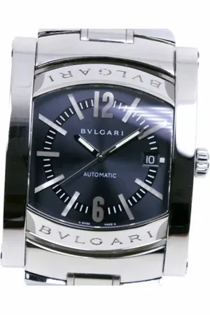 Bvlgari Pre-owned, Herre, Blå, ONE SIZE, Tyl, Pre-owned Rustfrit stal watches