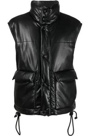 Nanushka Jakke, Herre, Sort, L, Sort Vest Elegant Stil