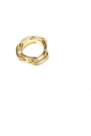 Hermès Pre-owned, Dame, Gul, ONE SIZE, Uld, Pre-owned Metal trklaeder